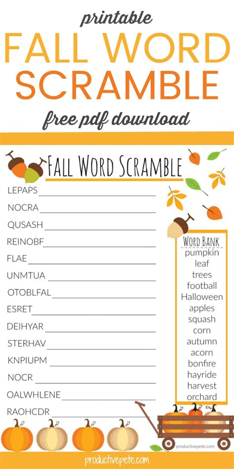 Print out as many copies of your Thanksgiving <b>word</b> <b>scramble</b> <b>pdf</b> as you want! The download includes the <b>word</b> <b>scramble</b> puzzle and the answer key. . Word scramble pdf